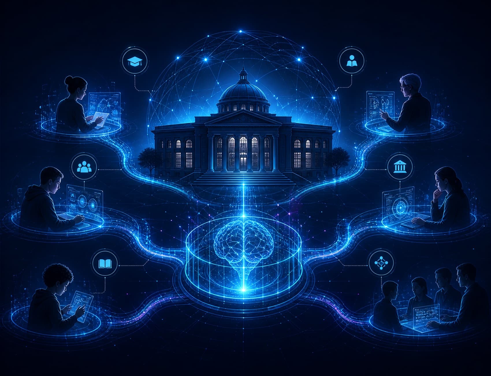 Education Needs Institutional Learning, Not Only AI Literacy